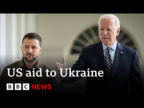 Ukraine war: Zelensky arrives in US in bid to rescue $60bn military aid | BBC News