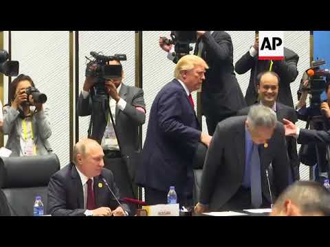 Trump and Putin shake hands ahead of Vietnam APEC meeting