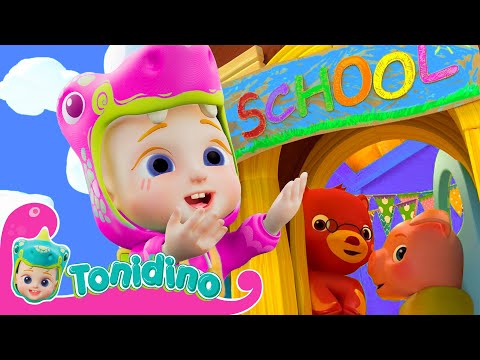 First Day of School | Back to School - with Animals | Tonidino Nursery Rhymes &amp; Kids Songs