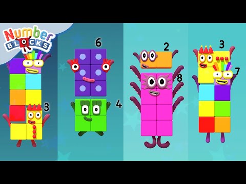 Awe Walk in Numberland 🌈 | Maths for Kids 12345 | Learn to Count | @Numberblocks