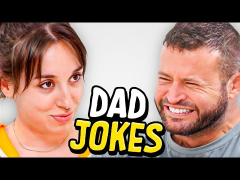 Dad Jokes | Don't laugh Challenge | Abby vs Andrew | Raise Your Spirits