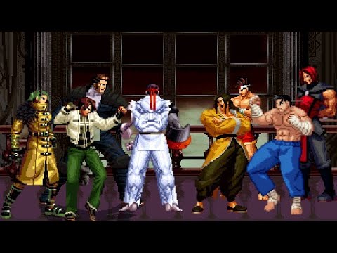 [KOF Mugen] Memorial | Cyborgs vs Martial Arts Team [ 4vs4 ]