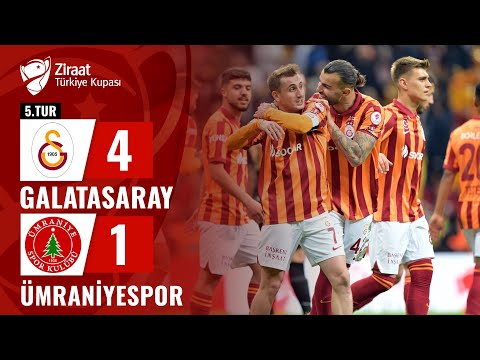 Galatasaray 4-1 &Uuml;mraniyespor MA&Ccedil; &Ouml;ZETİ (Ziraat T&uuml;rkiye Kupası 5. Tur) / 18.01.2024