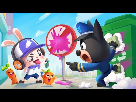 Graffiti Pranks Are Dangerous | Kids Cartoon | Police Cartoon | Sheriff Labrador | BabyBus