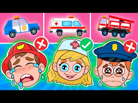 Where Is My Siren Song! 🚒 🚓 🚑 | Funny Kids Songs And Nursery Rhymes by DoReMi 2D