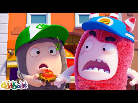 Food Fued | Oddbods - Food Adventures | Cartoons for Kids