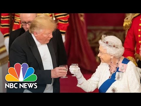 Queen Elizabeth II Toasts To President Donald Trump At Buckingham Palace Dinner | NBC News