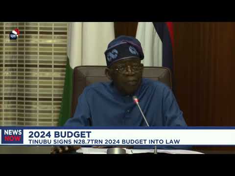 Tinubu signs N28.7t 2024 budget into law