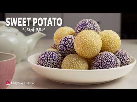 SWEET POTATO SESAME BALLS - Homemade Cooking Recipes