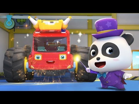 Magician and Monster Trucks | Car Cartoon | Cartoon for Kids | BabyBus - Cars World