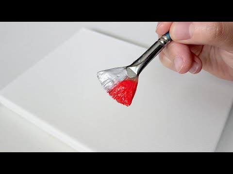 How to Paint a Bird on a Winter Tree Branch / Acrylic Painting for Beginners