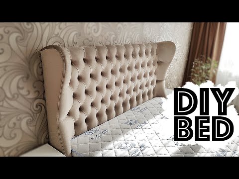 BED with soft headboard DIY FURNITURE