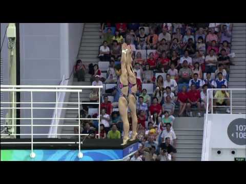 Wang Xin &amp; Chen Ruolin Win Synchronised 10m Diving Gold - Beijing 2008 Olympics