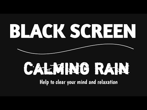 Healing of Stress to Sleep Instantly with Rain Sounds for Sleeping Black Screen ASMR