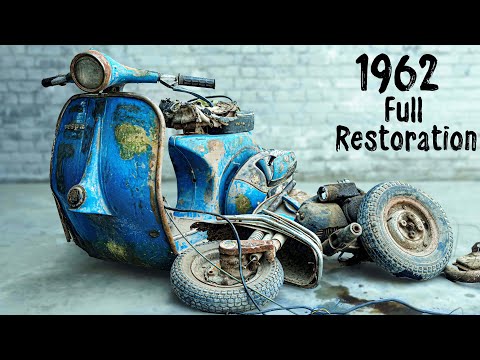 Full Restoration 60 years Old 1962 Vespa Scooter - Full Timelapse