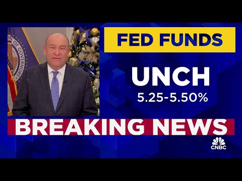 Fed holds rates steady, indicates three cuts coming in 2024