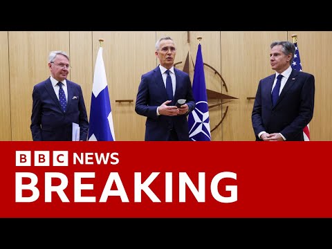 Nato&rsquo;s border with Russia doubles as Finland joins alliance  - BBC News