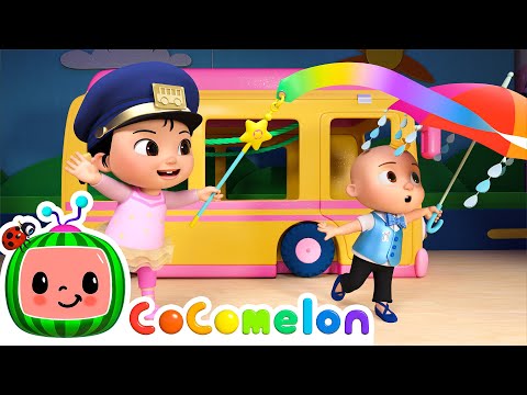 Wheels on the Bus (Cece's Pretend Play Version) | CoComelon Nursery Rhymes &amp; Kids Songs