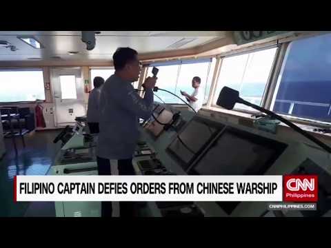 Filipino Captain defies orders from Chinese warship