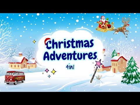 Sleep Meditation for Kids | CHRISTMAS ADVENTURES 4in1 | Sleep Story for Children