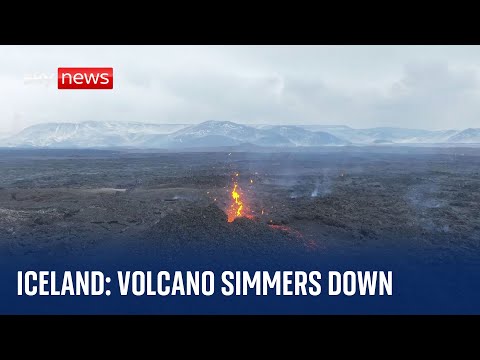 Iceland: Surprise &amp; relief as volcano simmers down