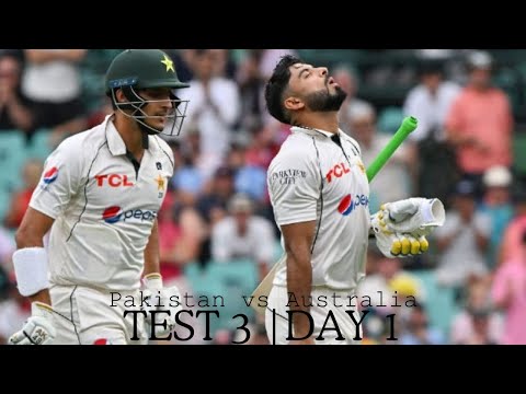 Pakistan vs Australia | Test 3 | Day 1 | Great innings by Amir Jamal , Rizwan &amp; Salman Agha