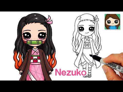 How to Draw Nezuko Kamado | Demon Slayer : Mugen Train