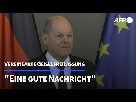 Scholz begr&amp;uuml;&amp;szlig;t von Israel und Hamas vereinbarte Geiselfreilassung | AFP