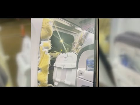 Chaos on Alaska Airlines after emergency landing when door flies off, depressurizing the cabin.