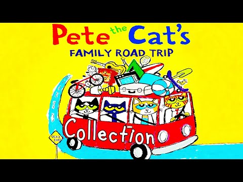 Pete The Cat Family Road Trip Collection | MyEzyPzy Read Aloud Stories | 1hr 38Mins for our kids!!