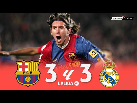 Barcelona 3 x 3 Real Madrid (Messi Hat-Trick) ● La Liga 06/07 Extended Goals &amp; Highlights HD