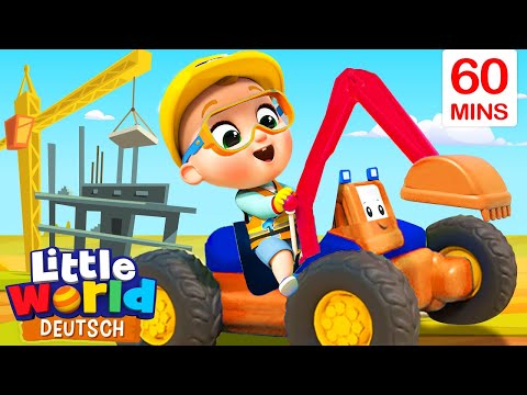 Mein toller Baustellen-Bagger | Kinderlieder f&uuml;r Kleinkinder | Little World Deutsch