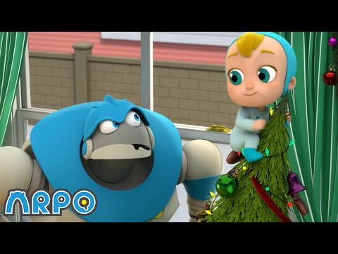 Christmas Tree Climb! | ARPO The Robot | Christmas Cartoons for Kids!