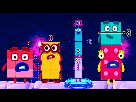 Numberblocks Learning Academy #78 - Numberblocks 7 4 2 - Numberblocks Magic Run - Numberblocks Game