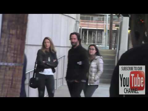 Keanu Reeves goes to see The Who at Staples Center in Los Angeles