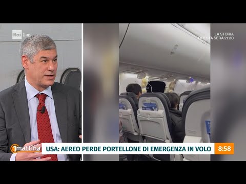 Atterraggio di emergenza a Portland - Unomattina -  08/01/2024