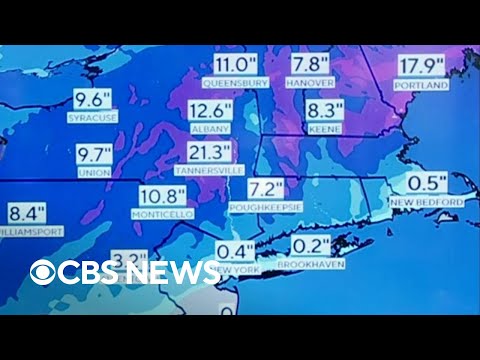 Winter storm expected to blanket Northeast with heavy snow