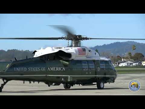 President Biden and state leaders land at Watsonville Municipal Airport