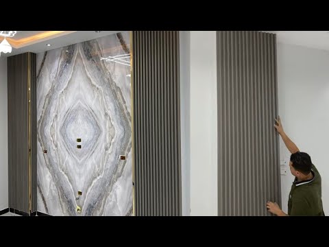 Learn to install a wood alternative for walls with a marble alternative, the pinnacle of creativity