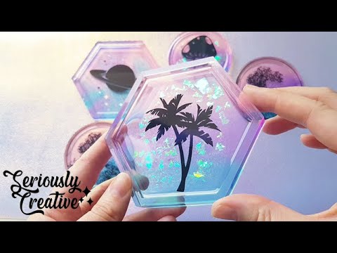 Watch Me Resin #72 | Vaporwave Inspired Trinket Trays | Seriously Creative