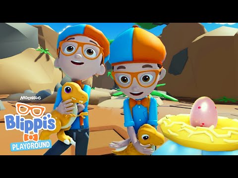 Blippi's Roblox Dinosaur Song! | Blippi Wonders Educational Gaming Videos for Kids