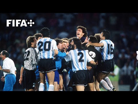 Maradona's LEGENDARY finale in Naples | Full Penalty Shoot-out: Italy v Argentina (1990)