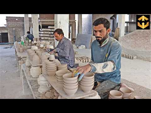 How Million Tea Bowls are made in 80 Years Old Factory | Ceramics Factory Mass Production