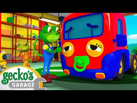 Gecko Gets Sick | Baby Truck | Gecko's Garage | Kids Songs