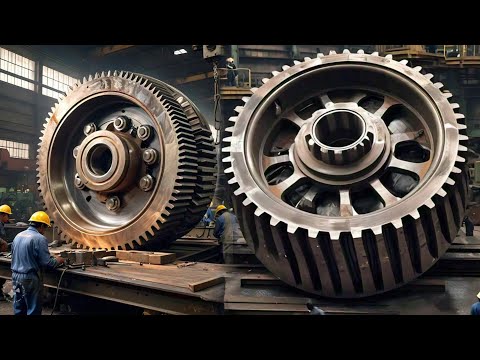 Amazing Process of Making Industrial Gear &amp; Hobbing Process | Wheel Gear Making &amp; Cutting Process