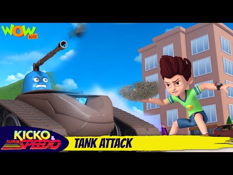 Tank Attack | Ep11 | Kicko &amp; Super Speedo | S01| Popular TV Cartoon for Kids | Hindi Stories