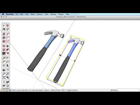 SketchUp Training Series: Mirroring objects