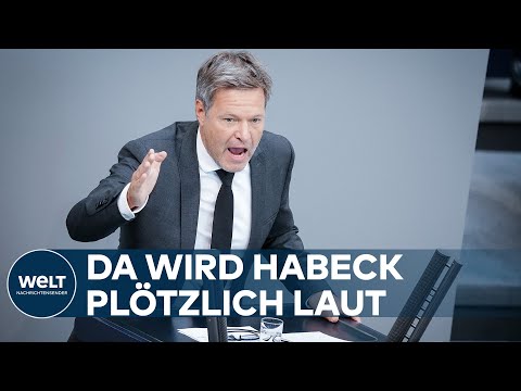 HABECK WIRD IM BUNDESTAG LAUT: &quot;Sind wir denn hier im Fu&szlig;ballstadion, oder was? Ist das &sbquo;ne Demo?&quot;