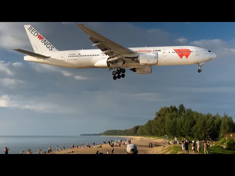 25 Minutes LOW LANDINGS - AMAZING PHUKET Plane Spotting (HKT/VTSP)