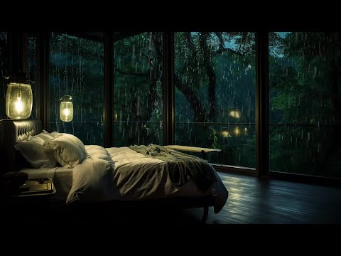 Tropical Rainforest | Rain On Window &amp; Thunder Sounds | Rainy Afternoon Forest 3 Hours Relaxation